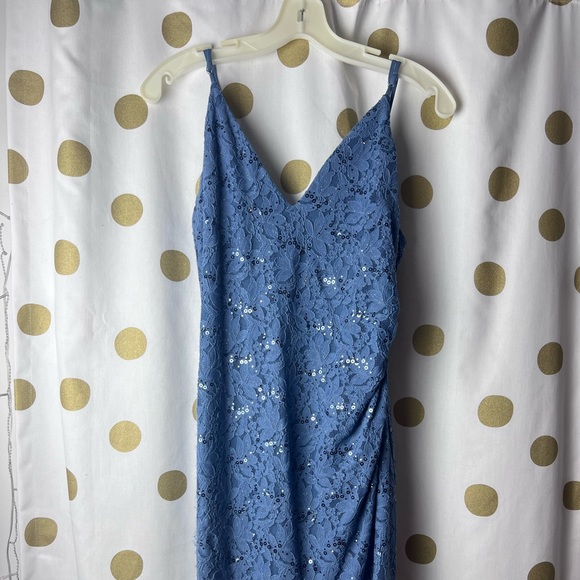 Steel Blue Formal Gown - Picture 1 of 6